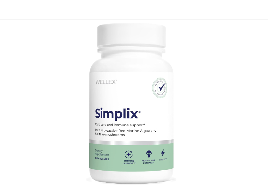 Wellex Simplix | Extracto de Alga Roja Marina y Shiitake | 60 Cápsulas