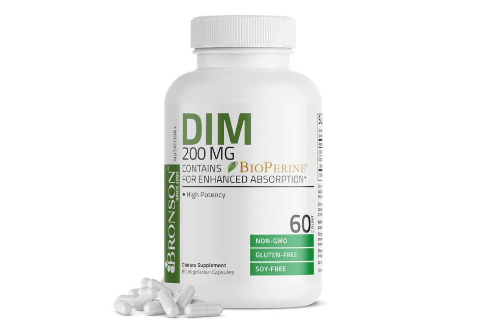 Bronson DIM 200 mg con BioPerine® | Diindolilmetano | 60 Cápsulas Vegetarianas