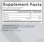 Sports Research Liposomal Vitamin C 1000 mg | Vitamina C Liposomal PureWay-C® | 180 Cápsulas Líquidas Veganas