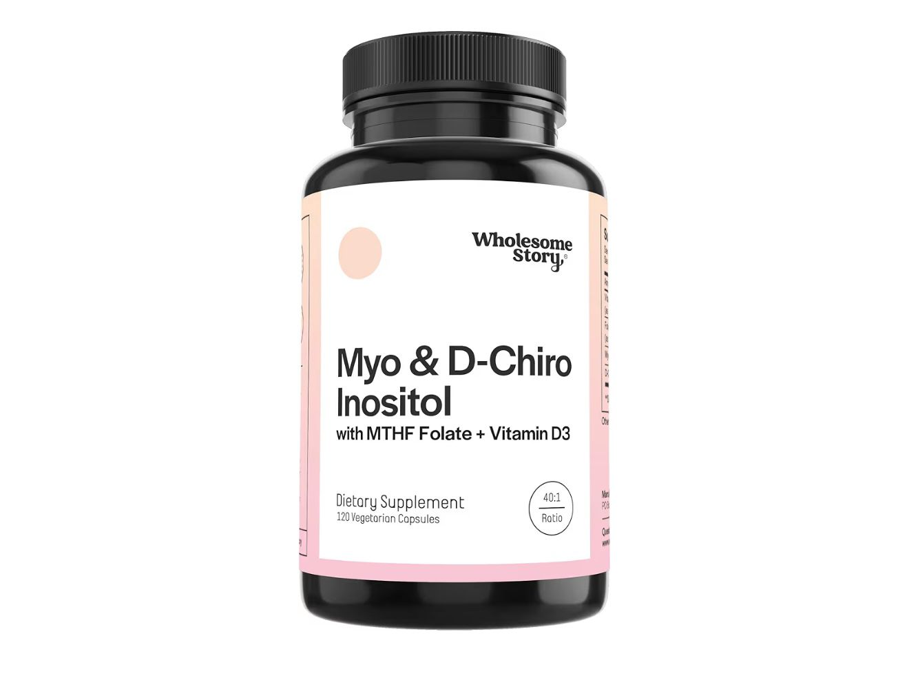Myo & Di Chiro Inositol con MTHF Folato y Vitamina D3- Wholesome Story
