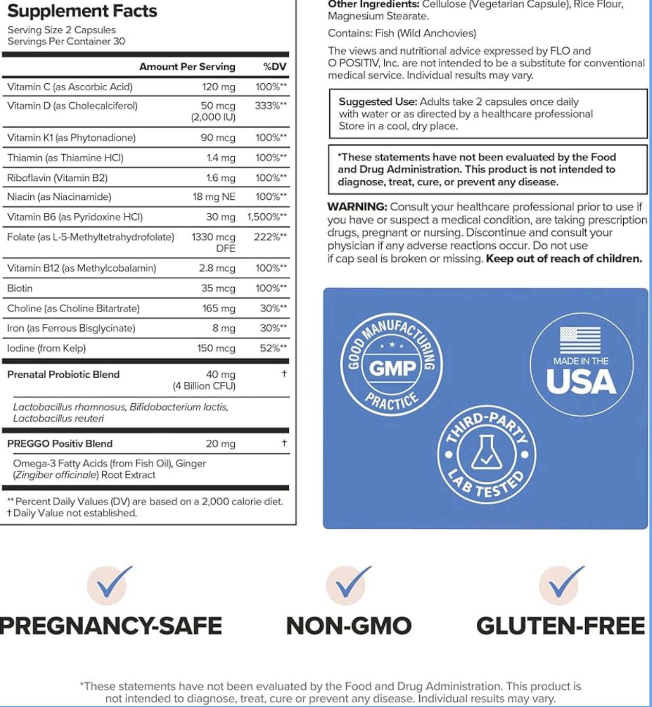 Preggo Prenatal + Probiotic