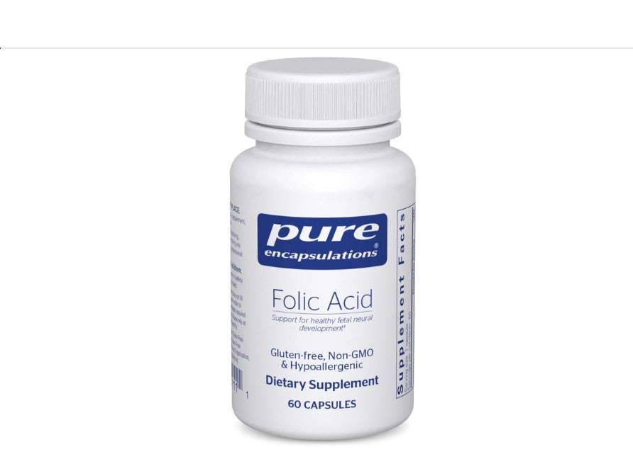 Acido Fólico 800 mcg Pure Encapsulations® | 60 Cápsulas