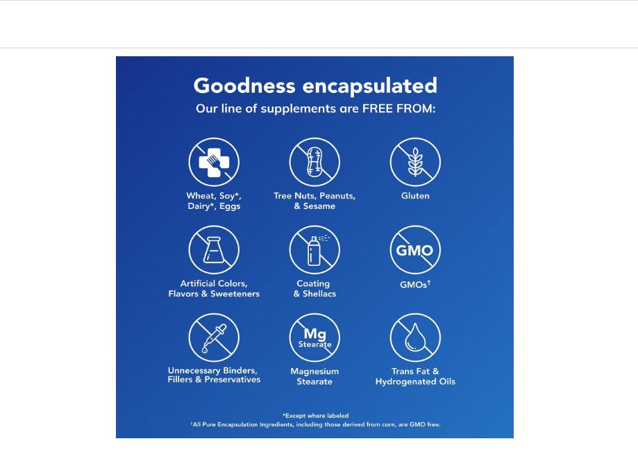 Acido Fólico 800 mcg Pure Encapsulations® | 60 Cápsulas
