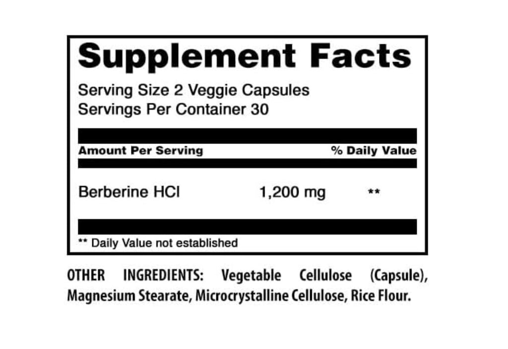 BERBERINA 1200 mg | Amazing Formulas