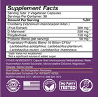 Intimate Rose Flora Bloom Probiotics for Women | Probióticos para Mujeres con Cranberry y D-Manosa | 60 Cápsulas