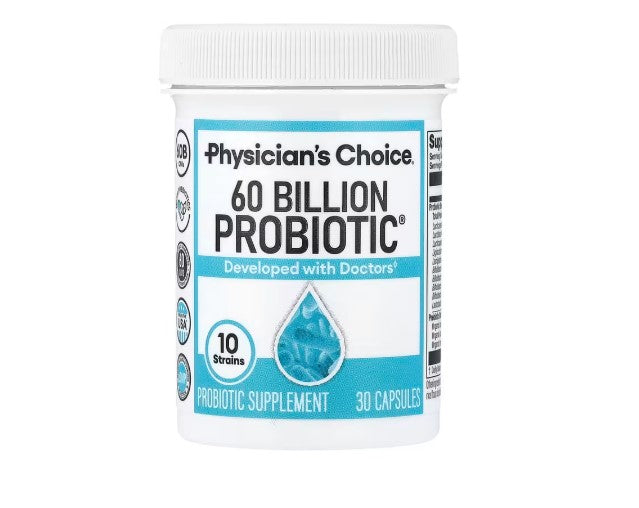 Physician's Choice 60 Billion Probiotic | Probiótico 60 Mil Millones UFC | 30 Cápsulas