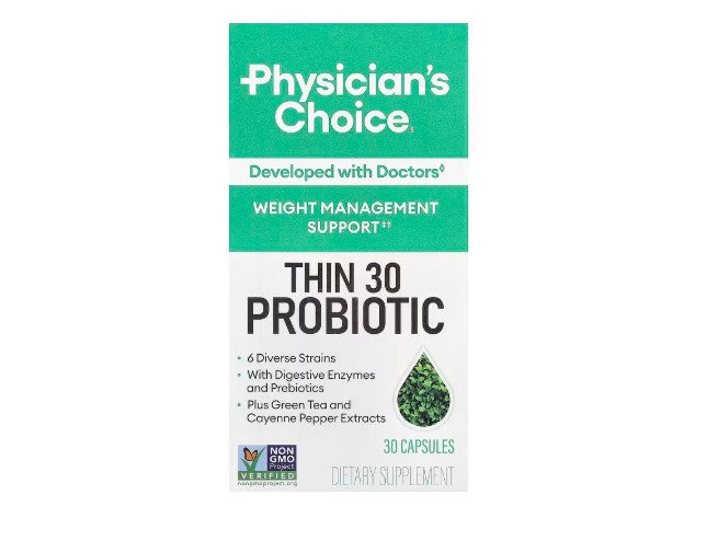 Physician's Choice Thin 30 Probiotic | Probiótico para el Metabolismo | 30 Cápsulas